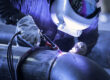Worker,Welding,Metal,Piping,Using,Tig,Welder/he,Work,In,A